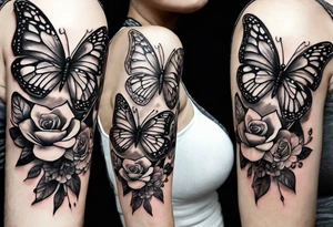 tattoo to represent that I have 3 children (girls). For inspiration I like flowers, butterflies, the beach. Tattoo is for ribcage down side of body tattoo idea