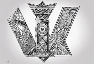 Long forearm wisdom tattoo idea