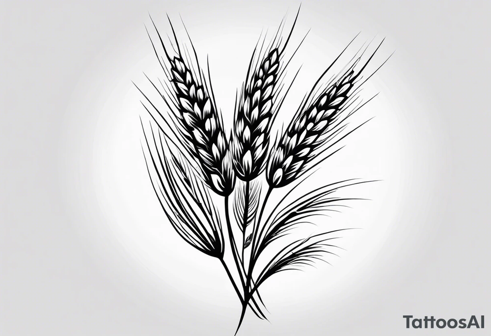 wheat spike
with this sentence ستملأ الوادي سنابل… tattoo idea