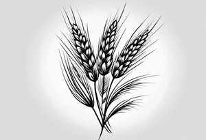 wheat spike
with this sentence ستملأ الوادي سنابل… tattoo idea