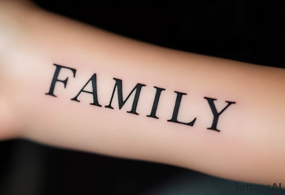 FAMILY tattoo idea