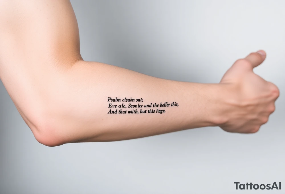 Psalm 66 NIV tattoo idea