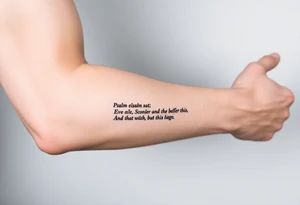 Psalm 66 NIV tattoo idea