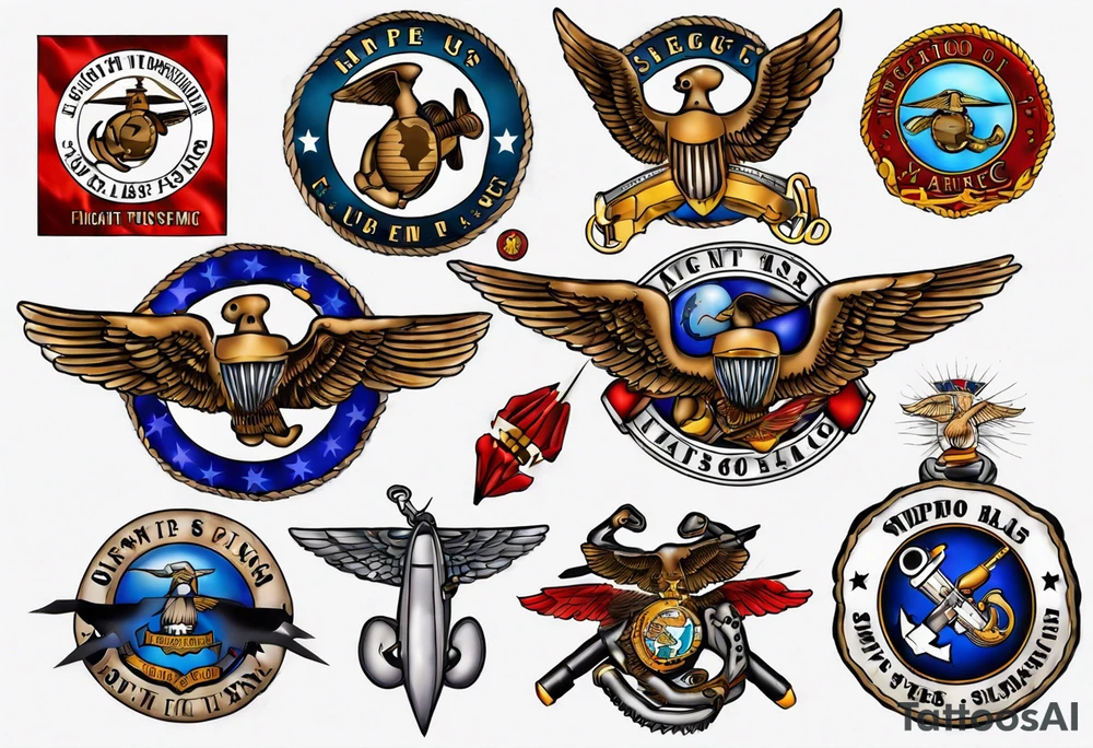 6048 Flight Equipment USMC Tattoo tattoo idea