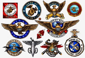 6048 Flight Equipment USMC Tattoo tattoo idea