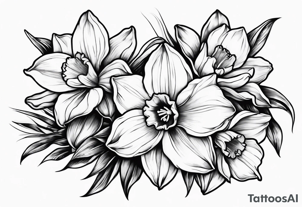Daffodils tattoo idea