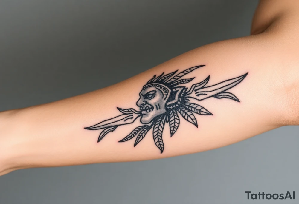 Puerto Rican Taino tribal tattoo Polynesian tribe tattoo idea