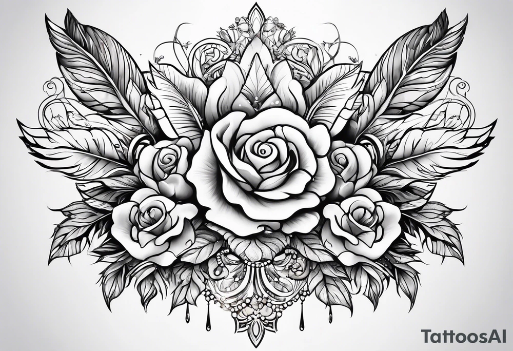 Beautiful wedding tattoo idea