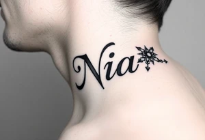 The name Nia tattoo idea