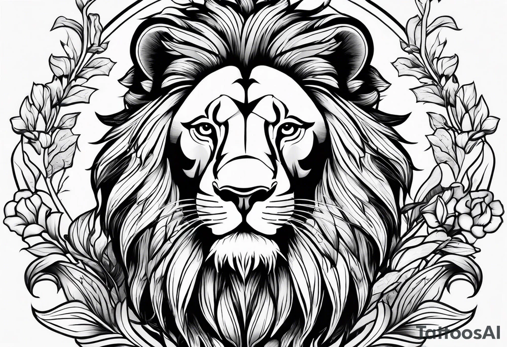 little lion tattoo idea