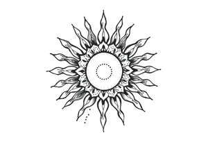 Sun tattoo idea