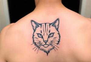 black cat tattoo idea