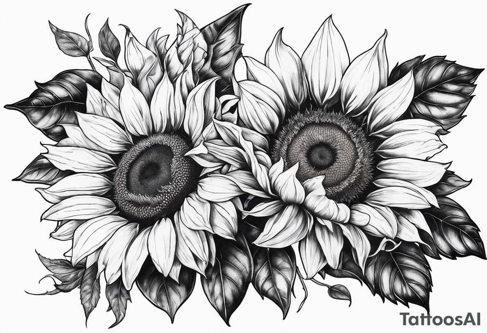 Sunflowers tattoo idea