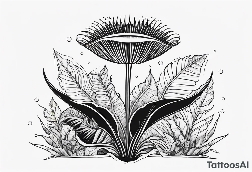 venus flytrap tattoo idea