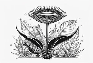 venus flytrap tattoo idea