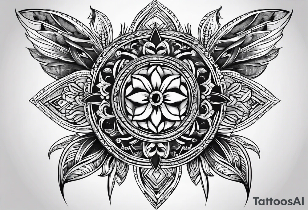 cross fine line tattoo idea