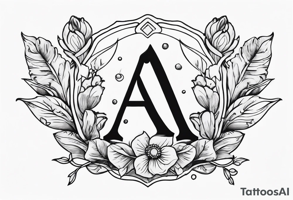 a letter with wax stamp tattoo idea