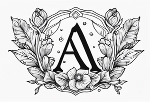 a letter with wax stamp tattoo idea