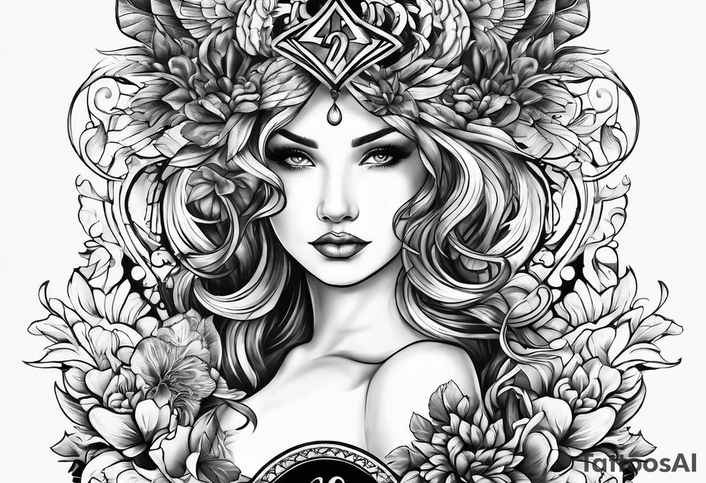 Heart versus mind tattoo idea