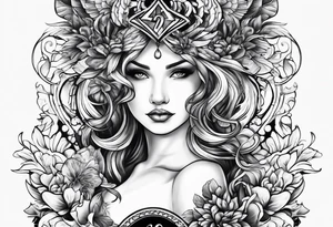Heart versus mind tattoo idea