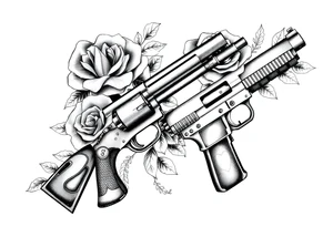 Guns, roses, survival tattoo idea
