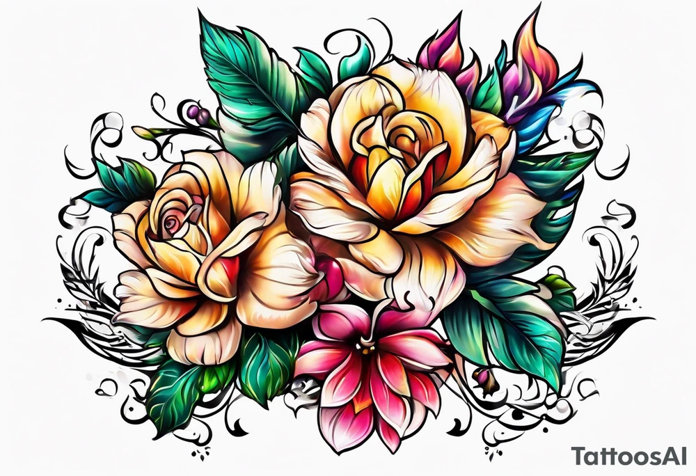 Unique fun royal tattoo idea