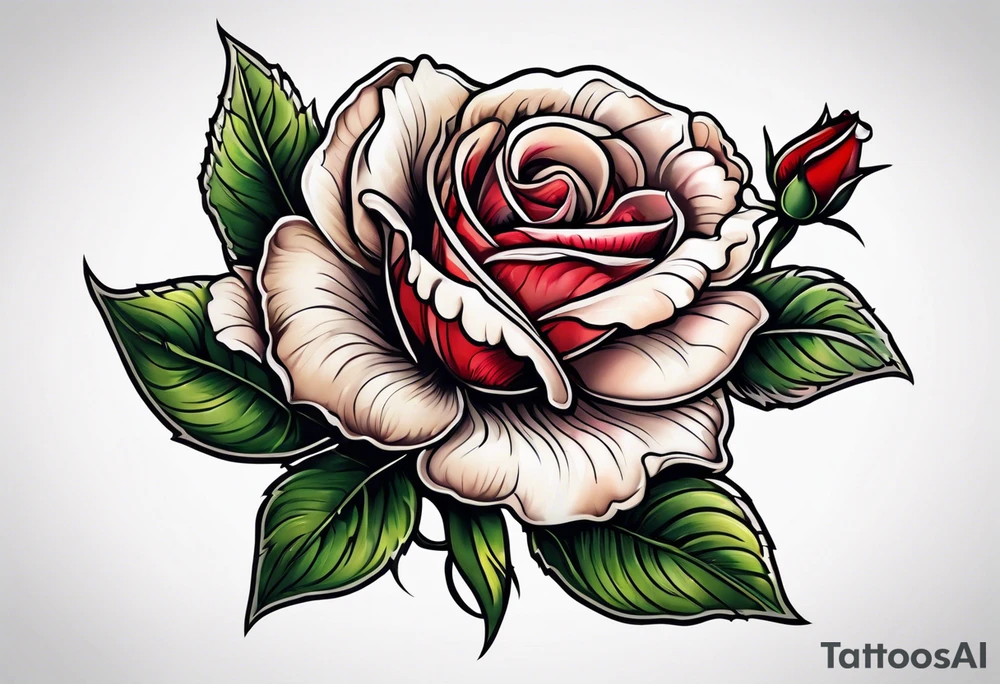 Rose on the prairie tattoo idea