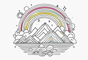 RAINBOW tattoo idea