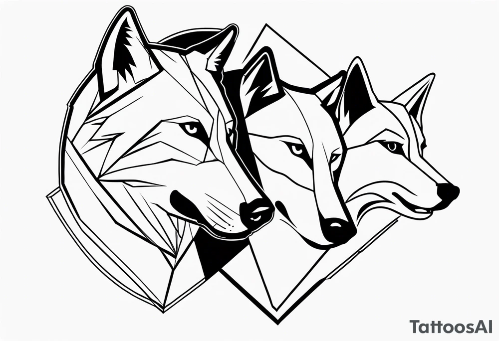 Wolves tattoo idea