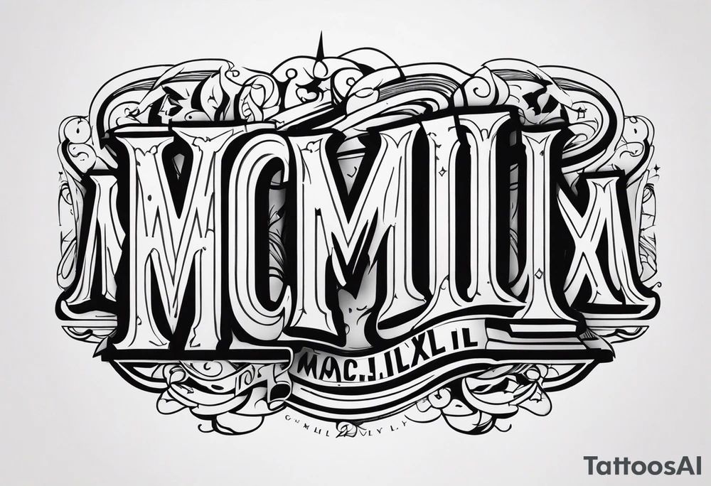 MCMLXXXII tattoo idea