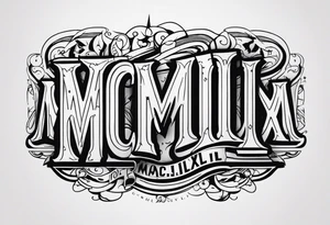 MCMLXXXII tattoo idea
