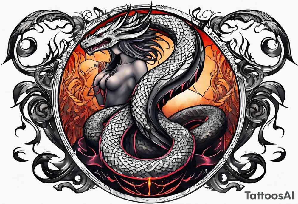 Lilith serpent tattoo idea