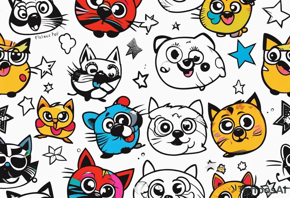 ursinho fofo pequeno com traços finos tattoo idea
