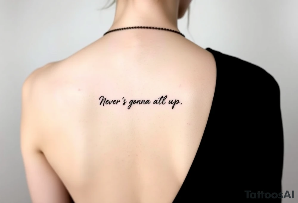 Rick Astley Never Gonna Give You Up tattoo idea