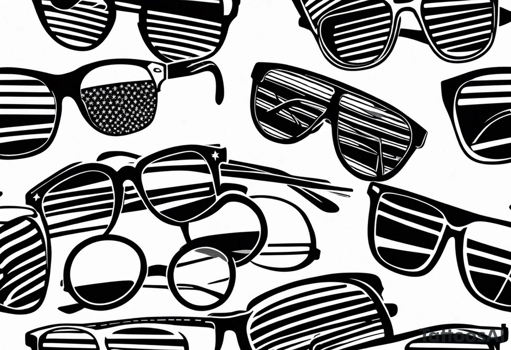sunglasses officer tattoo idea