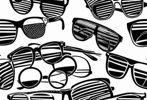 sunglasses officer tattoo idea