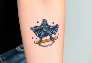 Darth Vader skateboarding > memorial in heaven > bullets
colorful
skateboard words "Darth Carter"
add date 12/29/88-01/06/24 tattoo idea