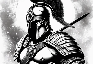 Spartan warrior tattoo idea