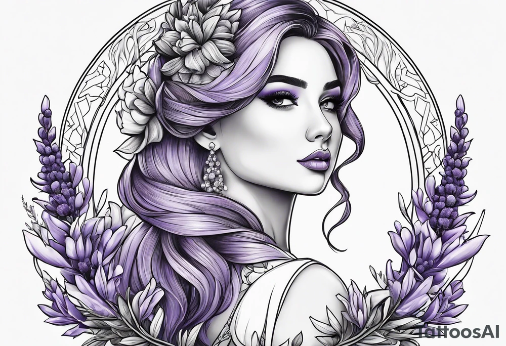 lavender tattoo idea