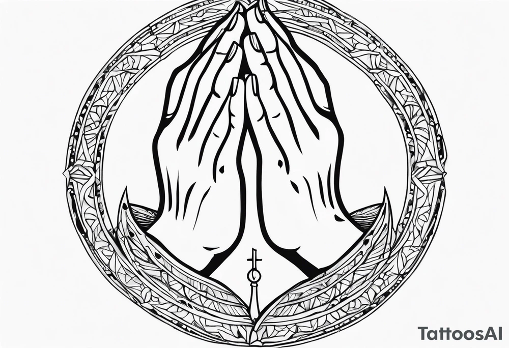 PRAYING HAND tattoo idea