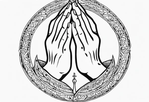 PRAYING HAND tattoo idea