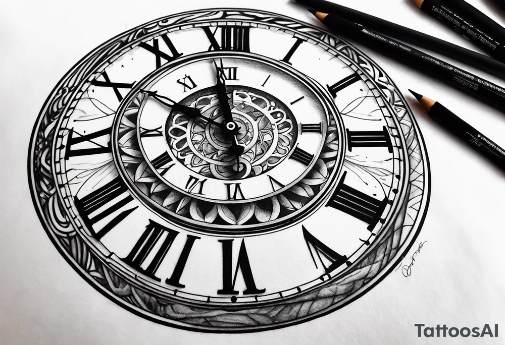 Clock tattoo idea