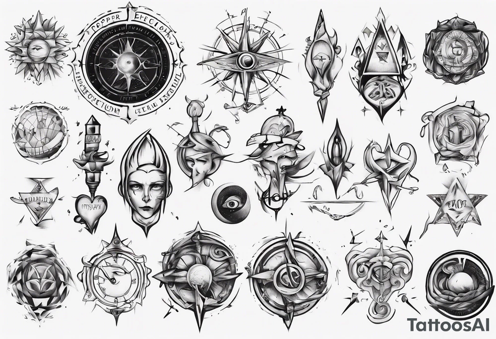 The word Perception in proper latin spelling and style tattoo idea