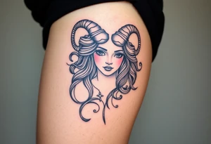 Aries goddess tattoo idea