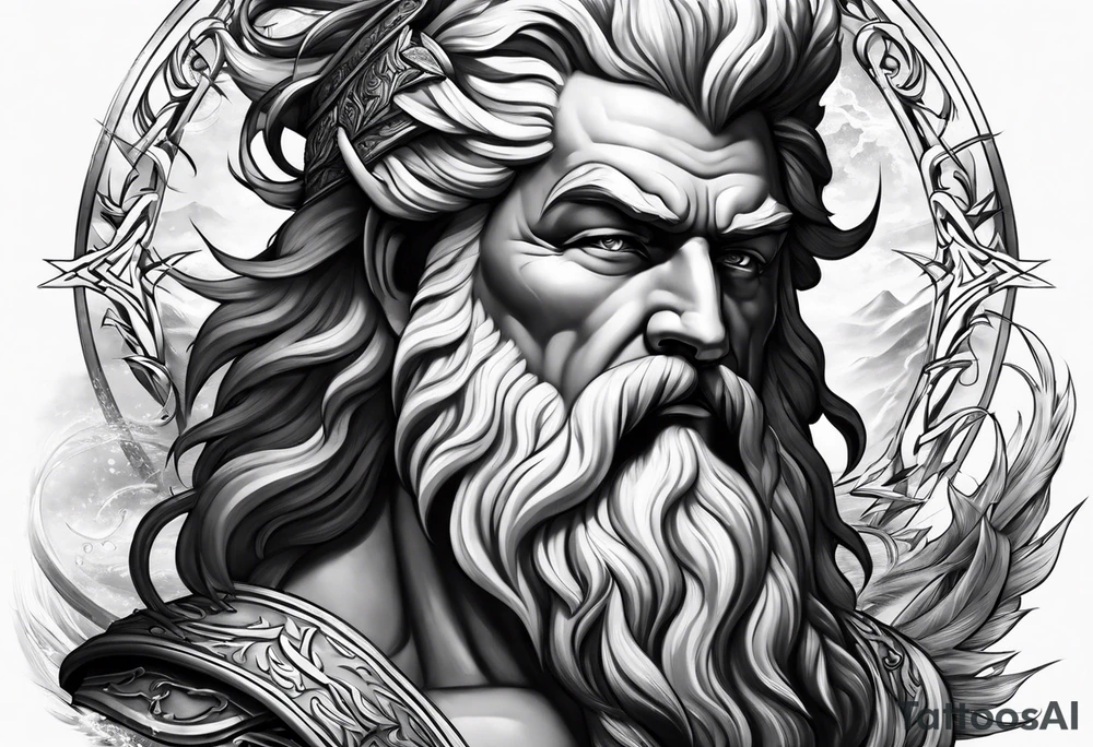 Zeus lightning tattoo idea