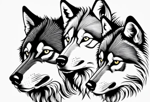 Wolves tattoo idea