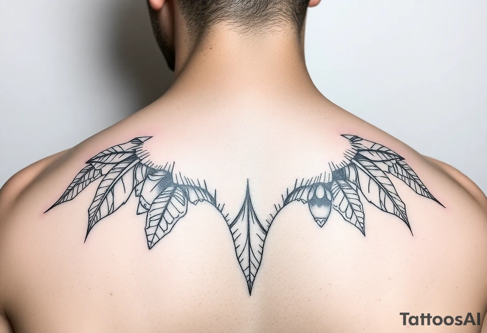 curaçao line drawing tattoo idea