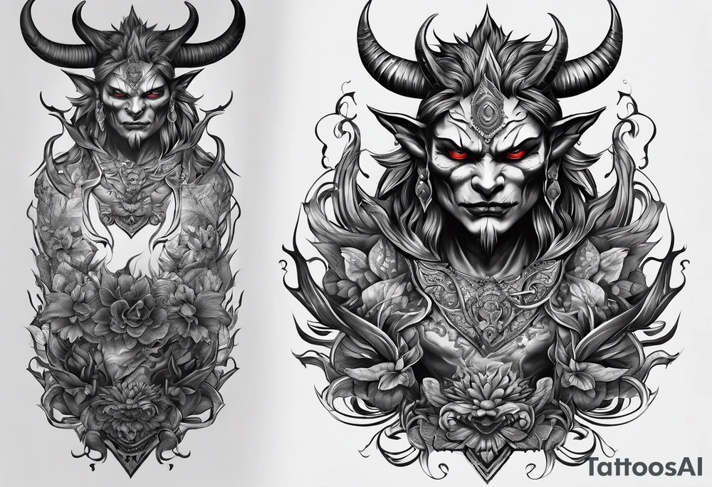 demon tattoo idea