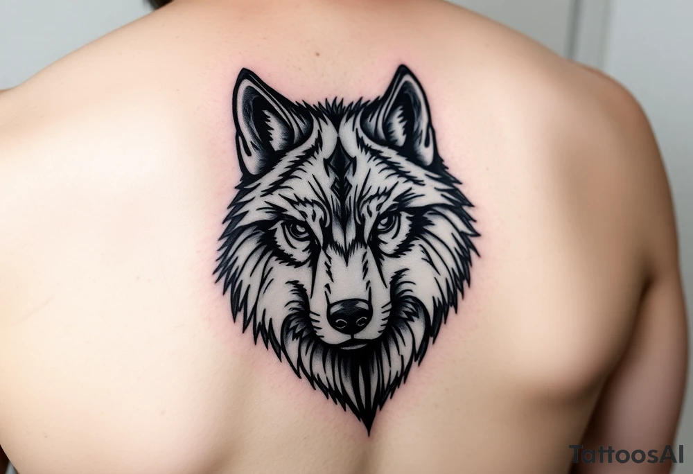 Wolf tattoo idea