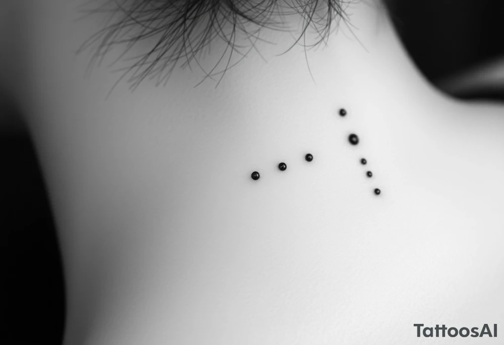 Back of neck tattoo idea